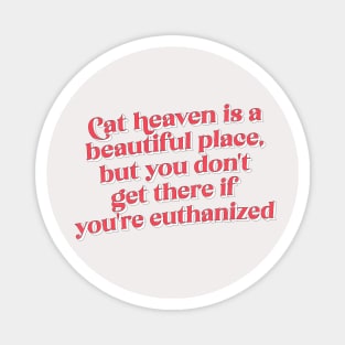 Cat Heaven Office Quote Magnet